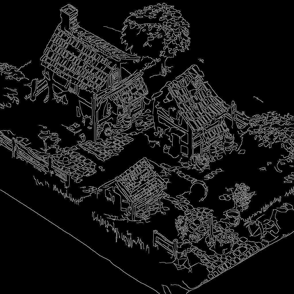 Preview of G isometric: canny edge map