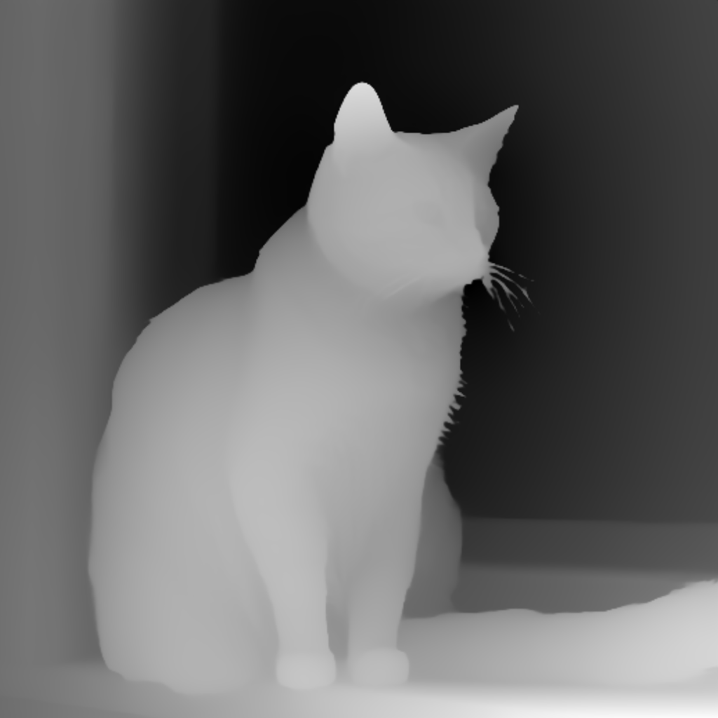 Preview of N cat window: depth map