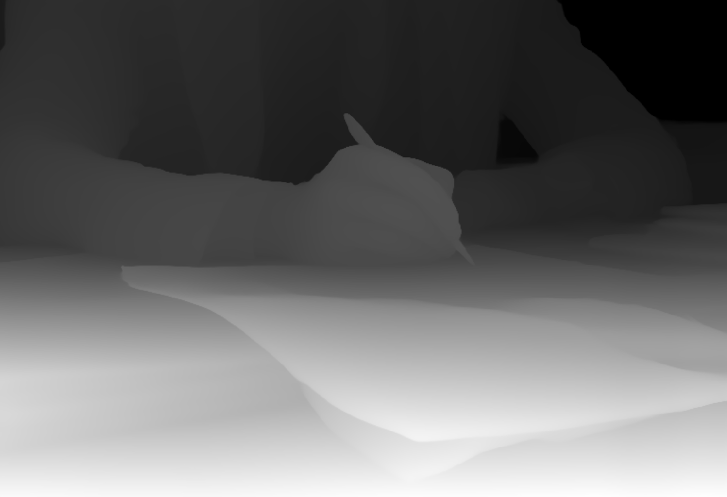 Preview of Office desk: depth map