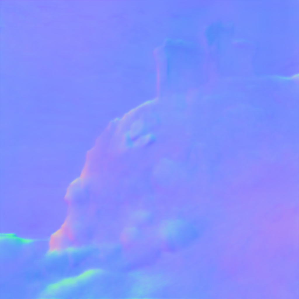 Preview of G fantasy keep: surface normal map