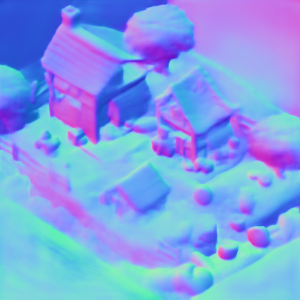 Preview of G isometric: surface normal map