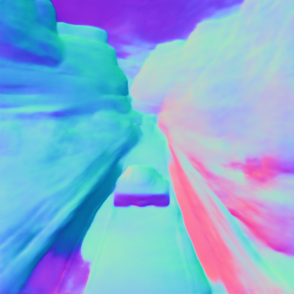 Preview of G racing track: surface normal map