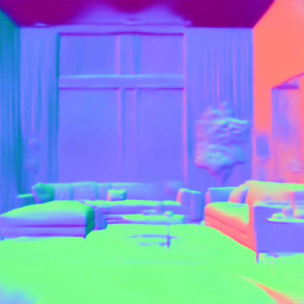Preview of L interior mod: surface normal map