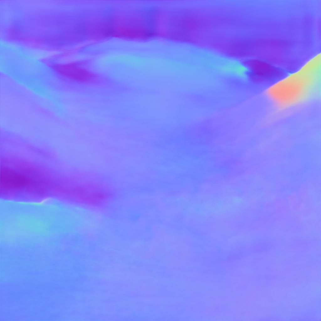 Preview of L mountain: surface normal map