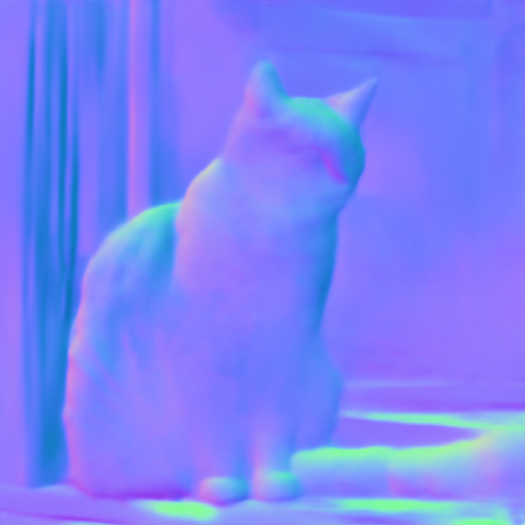 Preview of N cat window: surface normal map