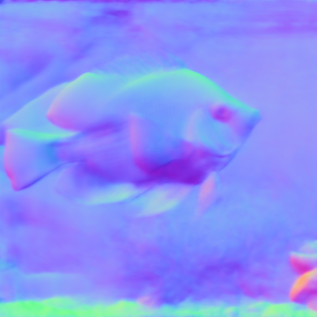 Preview of N fish tank: surface normal map