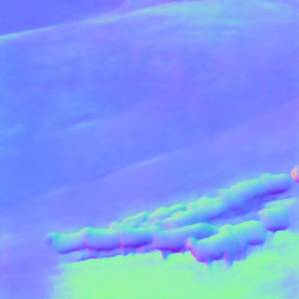 Preview of N sheep hill: surface normal map