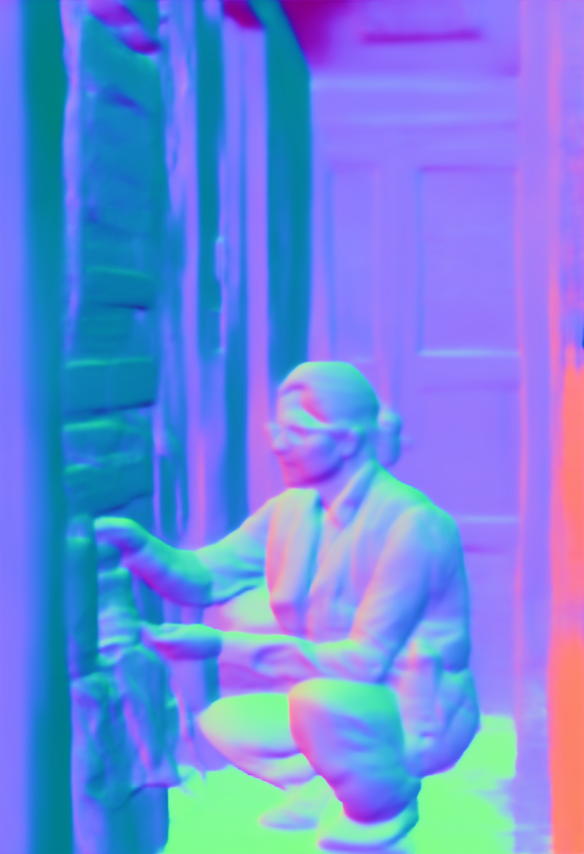 Preview of P trades w: surface normal map