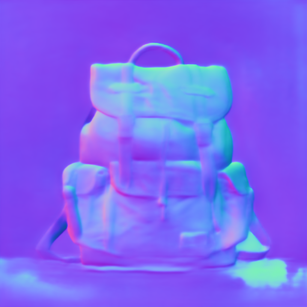 Preview of Pr backpack: surface normal map