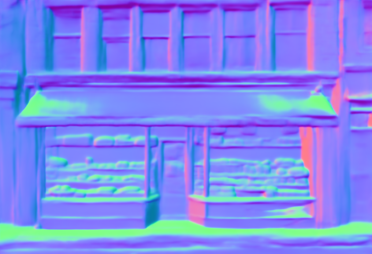 Preview of S bakery: surface normal map