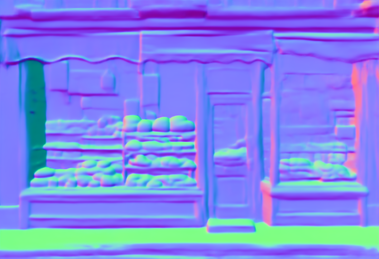 Preview of Storefront: surface normal map