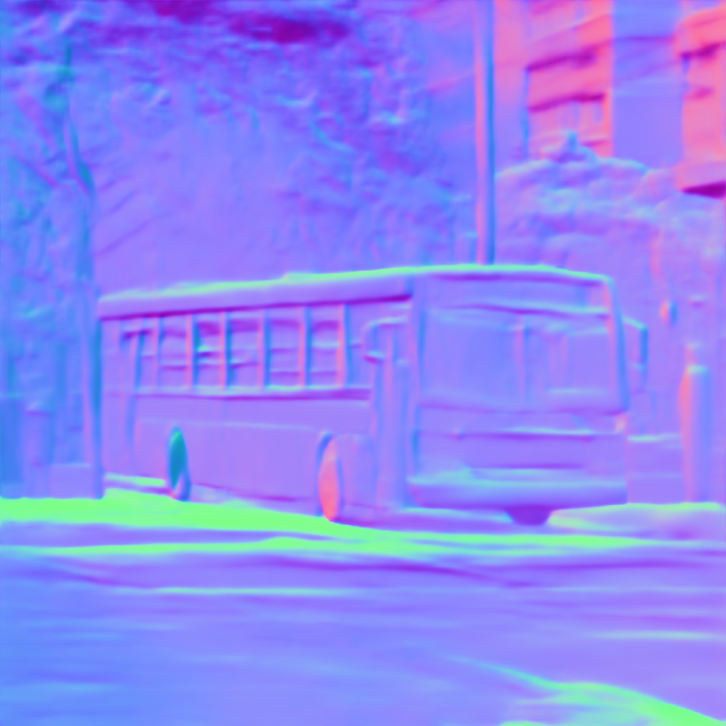 Preview of V bus city: surface normal map