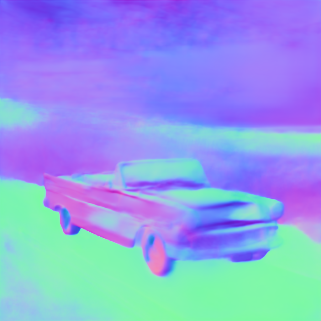Preview of V car classic: surface normal map