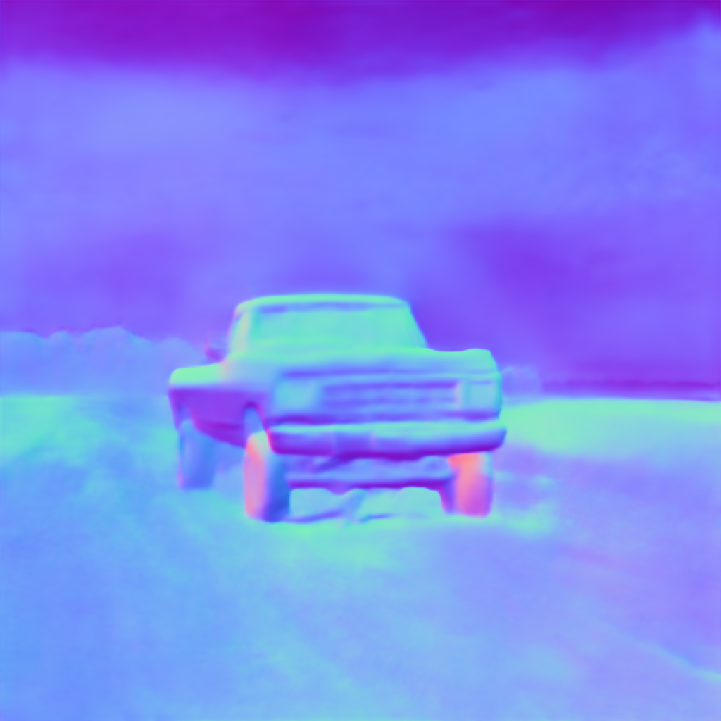Preview of V pickup mud: surface normal map