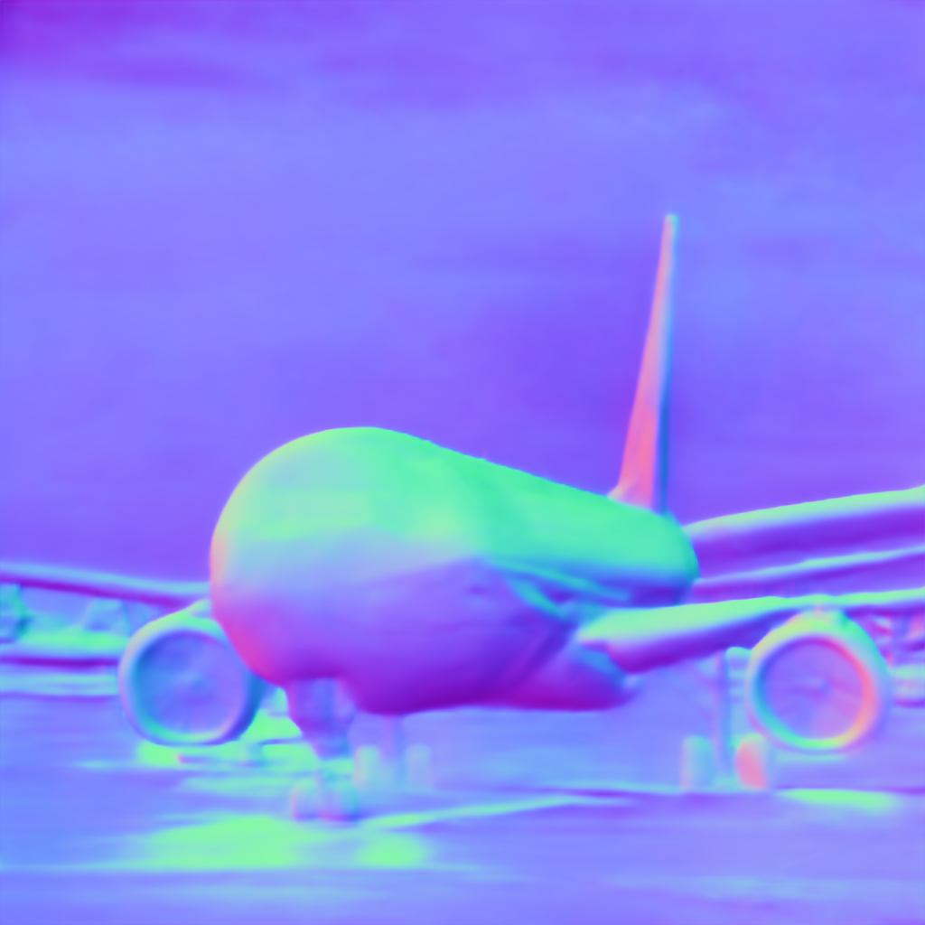 Preview of V plane gate: surface normal map