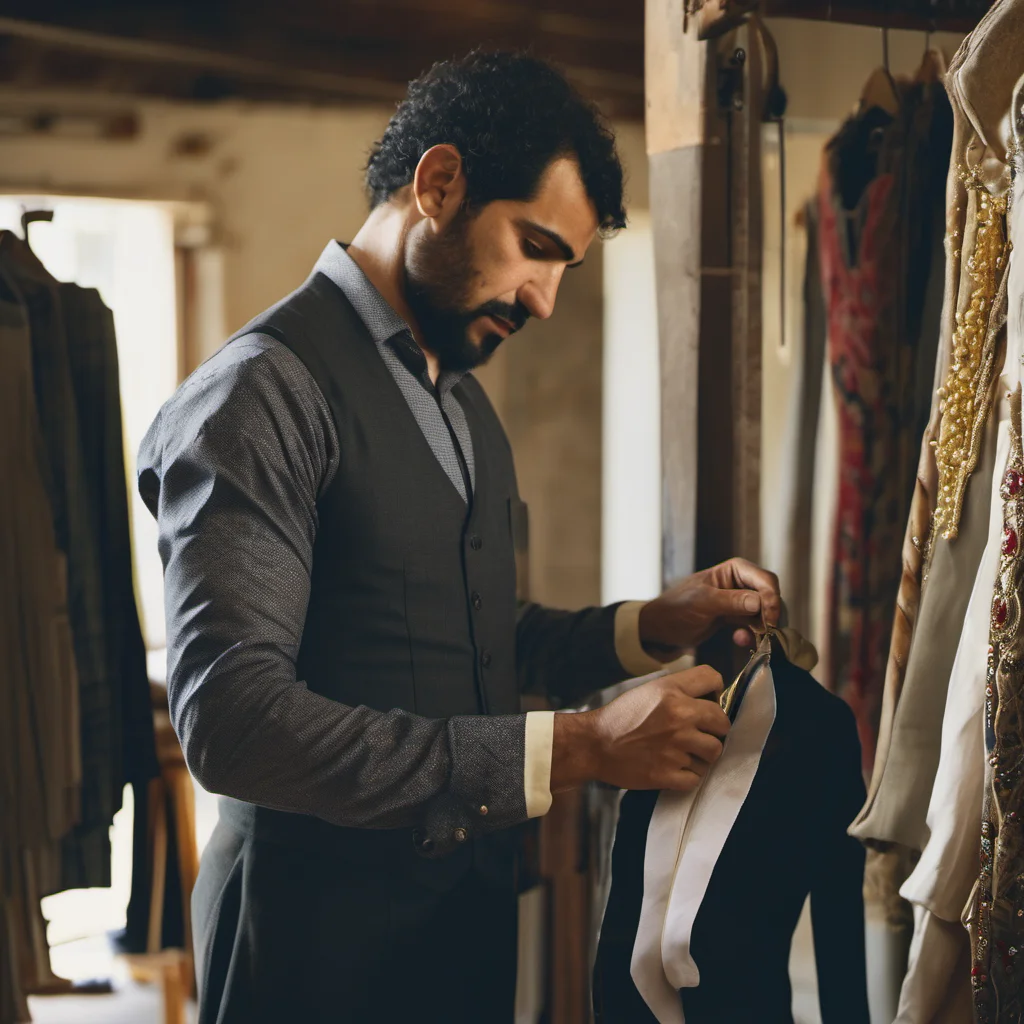 Preview of Middle eastern man tailor (WebP q85)
