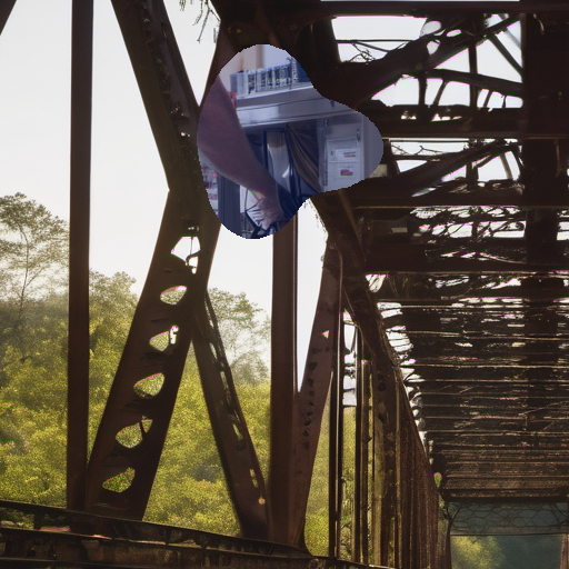 Preview of L bridge: object composited in
