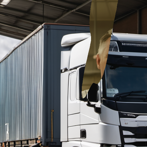 Preview of V truck artic: object composited in