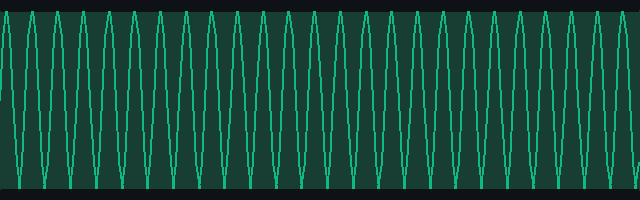 Rendered preview of AIFF — 1 kHz Sine Tone