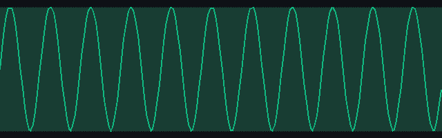 Rendered preview of AIFF — 440 Hz Sine Tone