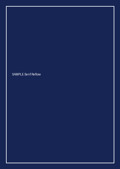 Rendered preview of EPUB 3 — Serif CSS Variant