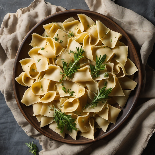 Rendered preview of Overhead plate of fresh pasta with (jp2 lossless)