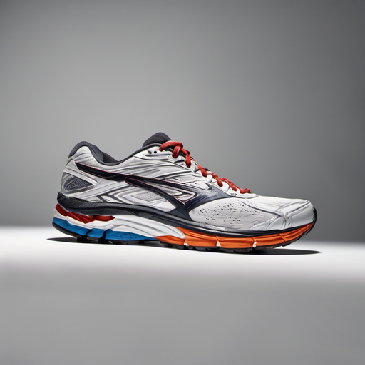 Rendered preview of Single running shoe on a plain white (tga rle)
