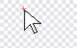 Rendered preview of Arrow cursor (.cur, hotspot 0,0)
