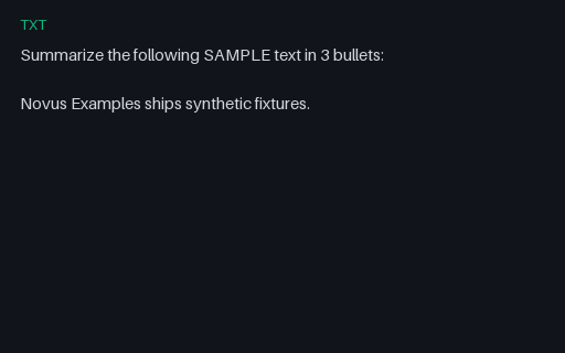 Preview of Prompt — User Summarize