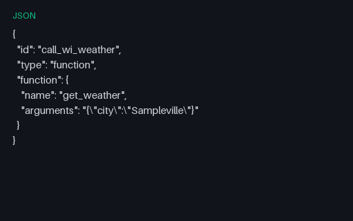 Preview of Tool Calling — Tool Call Weather