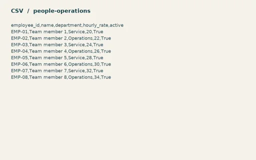 Preview of Cobalt Operations Team: Generic primary records CSV