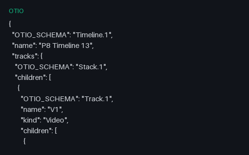 Preview of Creator Timeline OTIO 13