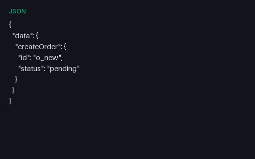 Preview of GraphQL Mutation Response (JSON)