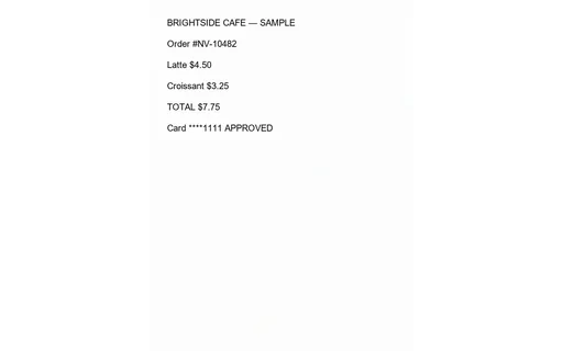 Preview of OCR Domain — POS Receipt (Scanned JPEG)