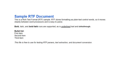Preview of RTF — Formatted Document