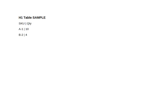 Preview of Tagged PDF SAMPLE — Table Structure