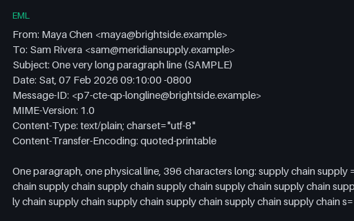 Preview of EML — Quoted-Printable: Soft Line Breaks