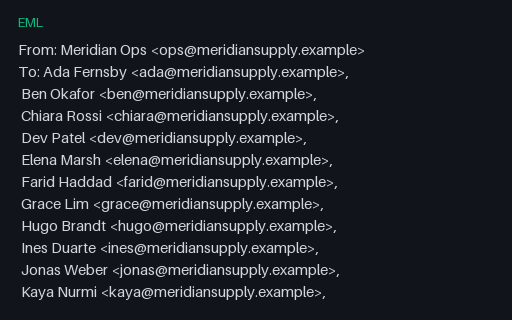Preview of EML — To: Header Folded Across 24 Recipients
