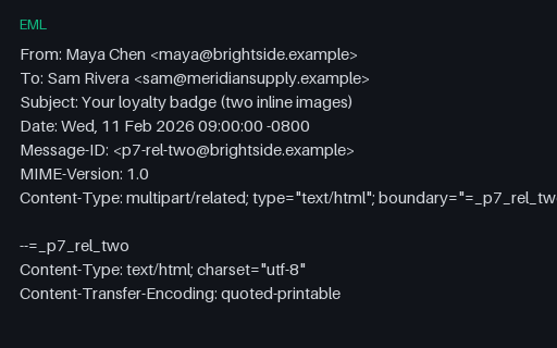 Preview of EML — multipart/related With Two cid: Images