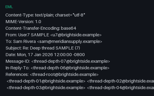 Preview of EML — Thread Depth 7 (Large Headers)