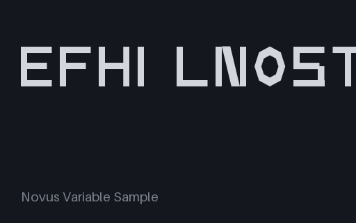 Preview of WOFF2 — Novus Variable SAMPLE Wave G
