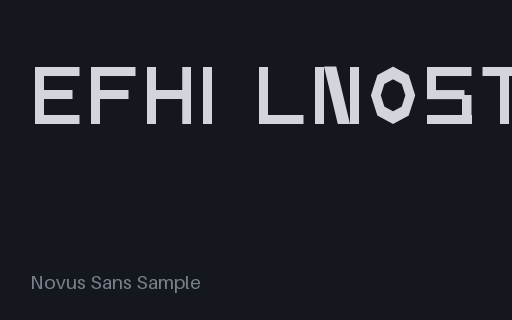 Preview of WOFF2 — Novus Sans Sample