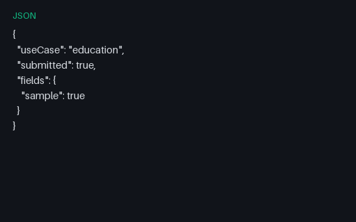 Preview of Student Enrollment Sample Response (JSON)