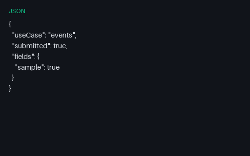 Preview of Event RSVP Sample Response (JSON)