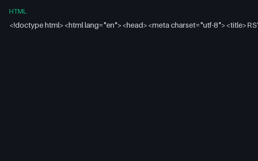 Preview of HTML Form — RSVP Mini SAMPLE