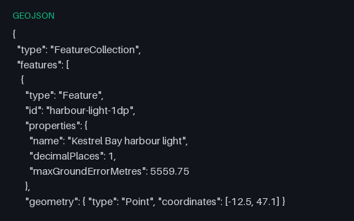Preview of Coordinate Precision — 1 Decimal Place