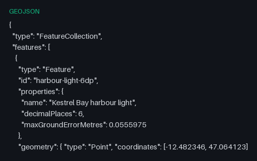 Preview of Coordinate Precision — 6 Decimal Places