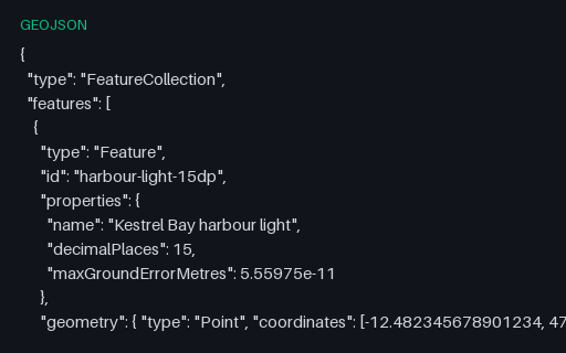 Preview of Coordinate Precision — 15 Decimal Places