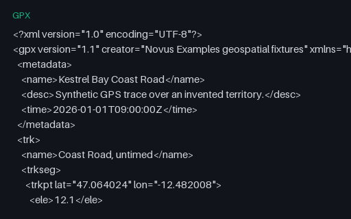 Preview of GPX — Track Without Timestamps