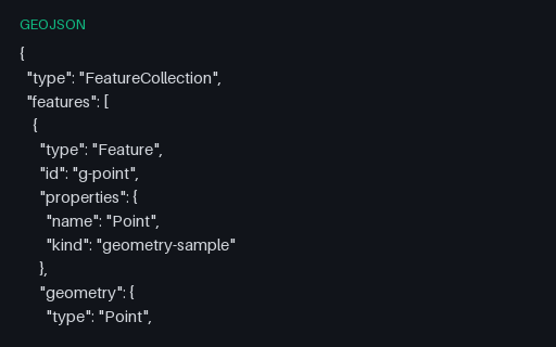 Preview of GeoJSON Geometry — Point